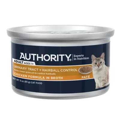 Product Authority Urinary Tract Heath & Hairball Control Adult Cat Food - Pate, 3 OZ
