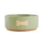 Product Top Paw® Olive Bone Ceramic Dog Bowl