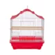 Product Prevue Pet Products Soho Crown Roof Cockatiel Cage Red & White
