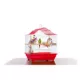 Product Prevue Pet Products Soho Crown Roof Cockatiel Cage Red & White