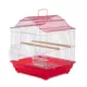 Product Prevue Pet Products Soho Crown Roof Cockatiel Cage Red & White