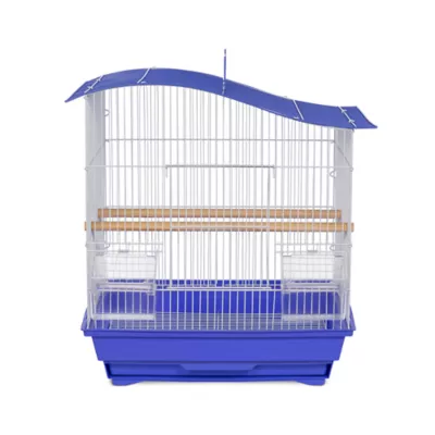 Product Prevue Pet Products Soho Wave Top Roof Cockatiel Cage Blue & White