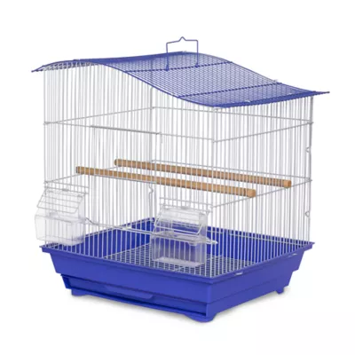 Product Prevue Pet Products Soho Wave Top Roof Cockatiel Cage Blue & White