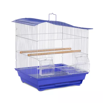 Product Prevue Pet Products Soho Wave Top Roof Cockatiel Cage Blue & White
