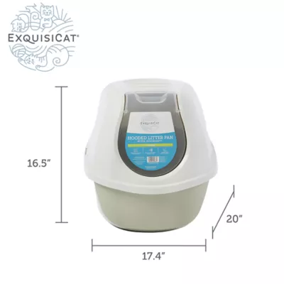 Product ExquisiCat Smart Cat Hooded Litter Box with Door