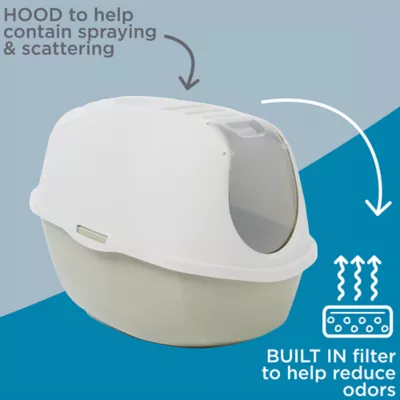 Product ExquisiCat Smart Cat Hooded Litter Box with Door