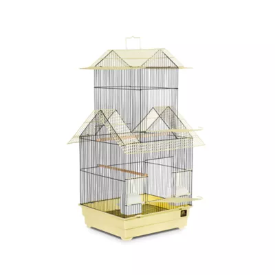 Product Prevue Pet Products Beijing Bird Cage Yellow and Black