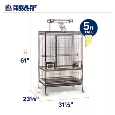 Product Prevue Pet Products Large Stainless Steel Playtop Bird Cage