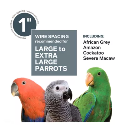 Product Prevue Pet Products Large Stainless Steel Playtop Bird Cage