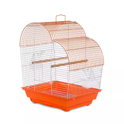 Product Prevue Pet Products Palm Beach Waterfall Roof Budgie Cage Orange