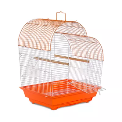 Product Prevue Pet Products Palm Beach Waterfall Roof Budgie Cage Orange