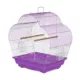 Product Prevue Pet Products Palm Beach Scallop Roof Budgie Cage Purple & White