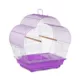 Product Prevue Pet Products Palm Beach Scallop Roof Budgie Cage Purple & White