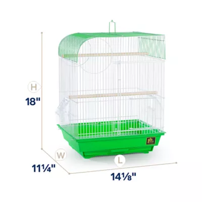 Product Prevue Pet Products South Beach Wave Top Bird Cage Lime Green
