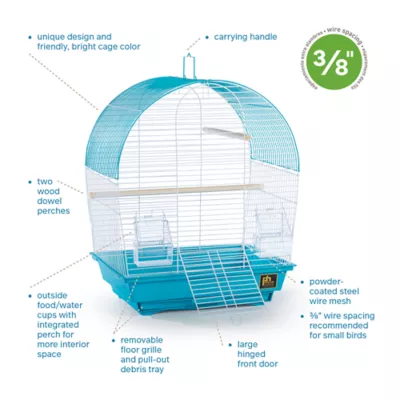 Product Prevue Pet Products South Beach Flat Top Bird Cage Teal