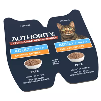 Product Authority Adult Wet Cat Food - Split Cup, Pate, 2.65 oz
