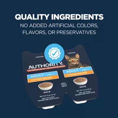 Product Authority Adult Wet Cat Food - Split Cup, Pate, 2.65 oz