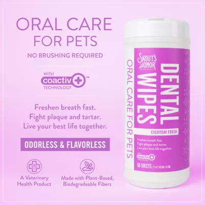 Product Skout's Honor® Pet Dental Wipes