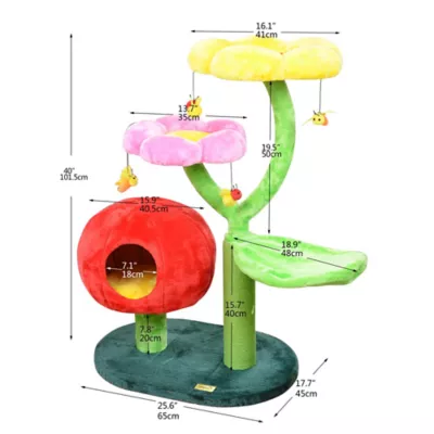 Product Catry 40-in Gum Drop Multi-Activity Cat Tree