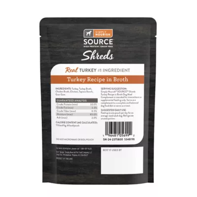 Product Simply Nourish® Source Dog Meal Topper - Shreds, 3 Oz.