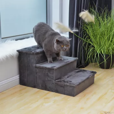 Product Catry Charcoal 2-in-1 Pet Stairs and Storage