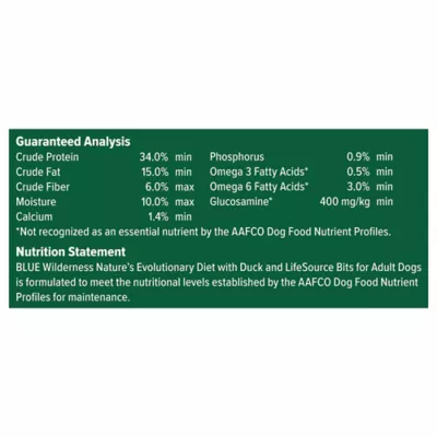 Product Blue Buffalo Wilderness Nature's Evolutionary Diet Adult Dry Dog Food - Duck