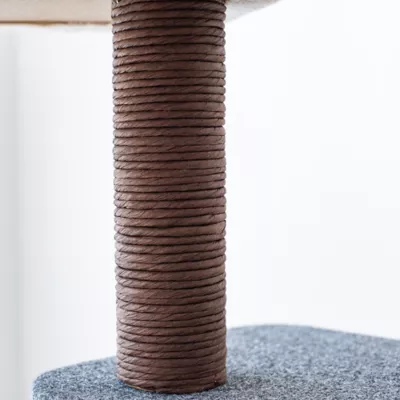 Product Catry Lifted 28-in Modern Cat Tree with Interactive Tunnel & Cat Toys