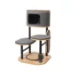 Product PetPals 37-in Starbz Industrial 4-Level Cat Tree with Condo, Grey