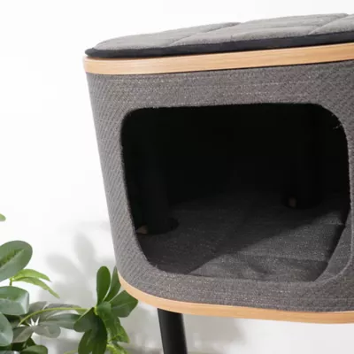 Product PetPals 37-in Starbz Industrial 4-Level Cat Tree with Condo, Grey