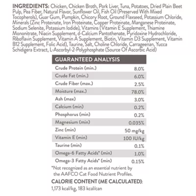 Product Simply Nourish Natural Adult Wet Cat Food - Grain Free, Pate, 3 oz