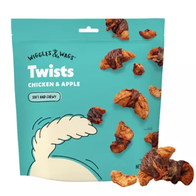 Product Wiggles & Wags Chicken & Apple Twists Dog Treats 16 OZ