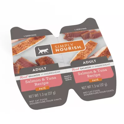 Product Simply Nourish Natural Adult Wet Cat Food - Pate, Split Cups, 2.65 oz