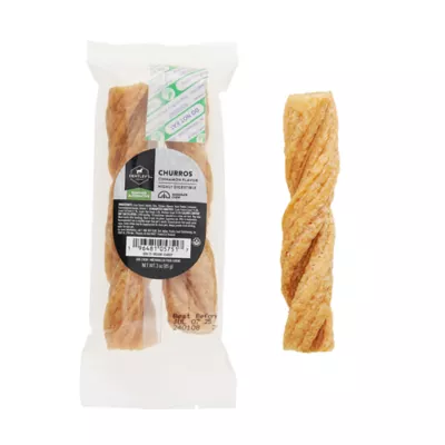 Product  Dentley's Rawhide Alternative Cinnamon Churro Shaped Dog Chew 2 ct 3 oz