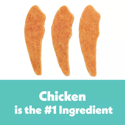Product Wiggles & Wags Chicken Meaty Strips Dog Treats 12 OZ