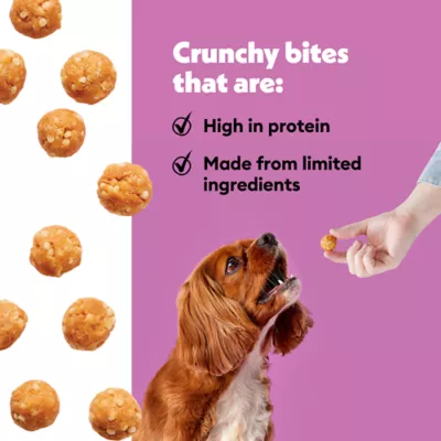Product Wiggles & Wags Chicken & Rice Protein Balls Dog Treats 6 OZ