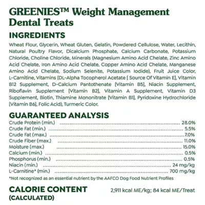 Product Greenies Weight Management Dog Dental Treats