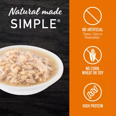 Product Simply Nourish Source Natural Adult Wet Food - High Protein, Stew, Split Cups, 2.65 oz