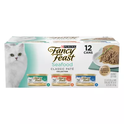 Product Fancy Feast®  All Life Stages Cat Wet Food - Classic Pate, Seafood, Variety Pack, 3 OZ