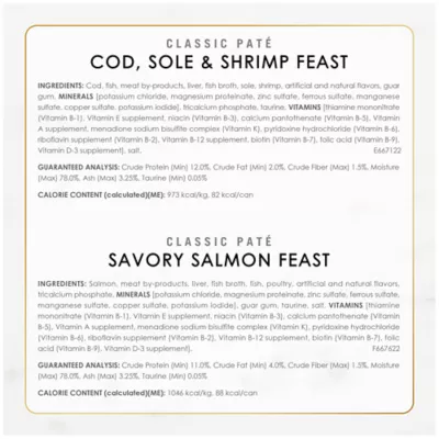 Product Fancy Feast®  All Life Stages Cat Wet Food - Classic Pate, Seafood, Variety Pack, 3 OZ