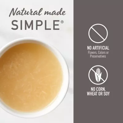 Product Simply Nourish Natural Cat Food Topper - Broth with Shreds, 1.4 oz