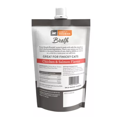 Product Simply Nourish Natural Cat Food Topper - Broth with Shreds, 1.4 oz