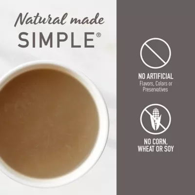 Product Simply Nourish Natural Cat Food Topper - Broth with Shreds, 1.4 oz