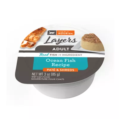Product Simply Nourish Layers Natural Adult Wet Cat Food - Pate & Shreds, 3 oz