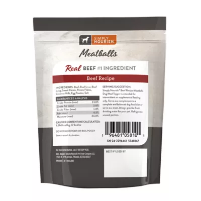 Product Simply Nourish Meal Toppers Meatballs - 9 OZ