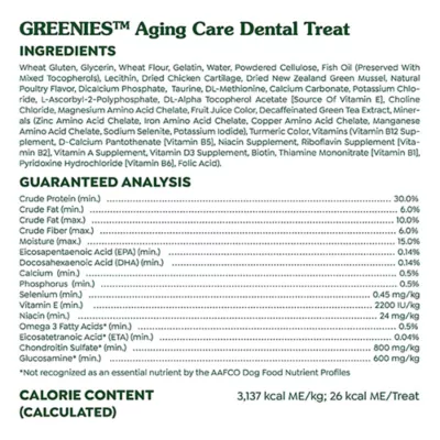 Product Greenies Aging Care Dog Dental Treats