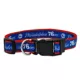 Product Pets First NBA 76ers Satin Dog Collar