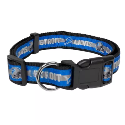 Product Pets First NFL Detroit Lions Satin Dog Collar