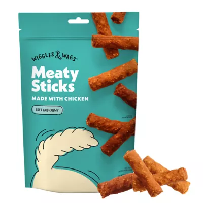 Product Wiggles & Wags Chicken Meaty Sticks Dog Treats 16 OZ
