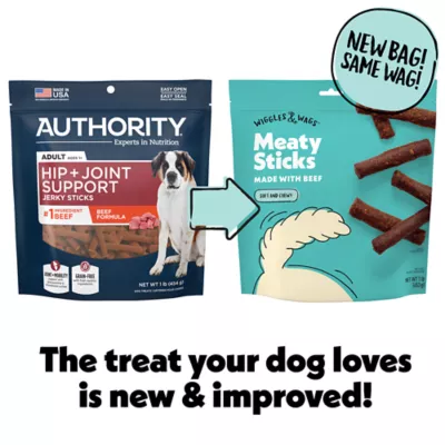 Product Wiggles & Wags Beef Meaty Sticks Dog Treats 16 OZ