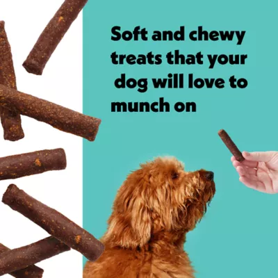 Product Wiggles & Wags Beef Meaty Sticks Dog Treats 16 OZ
